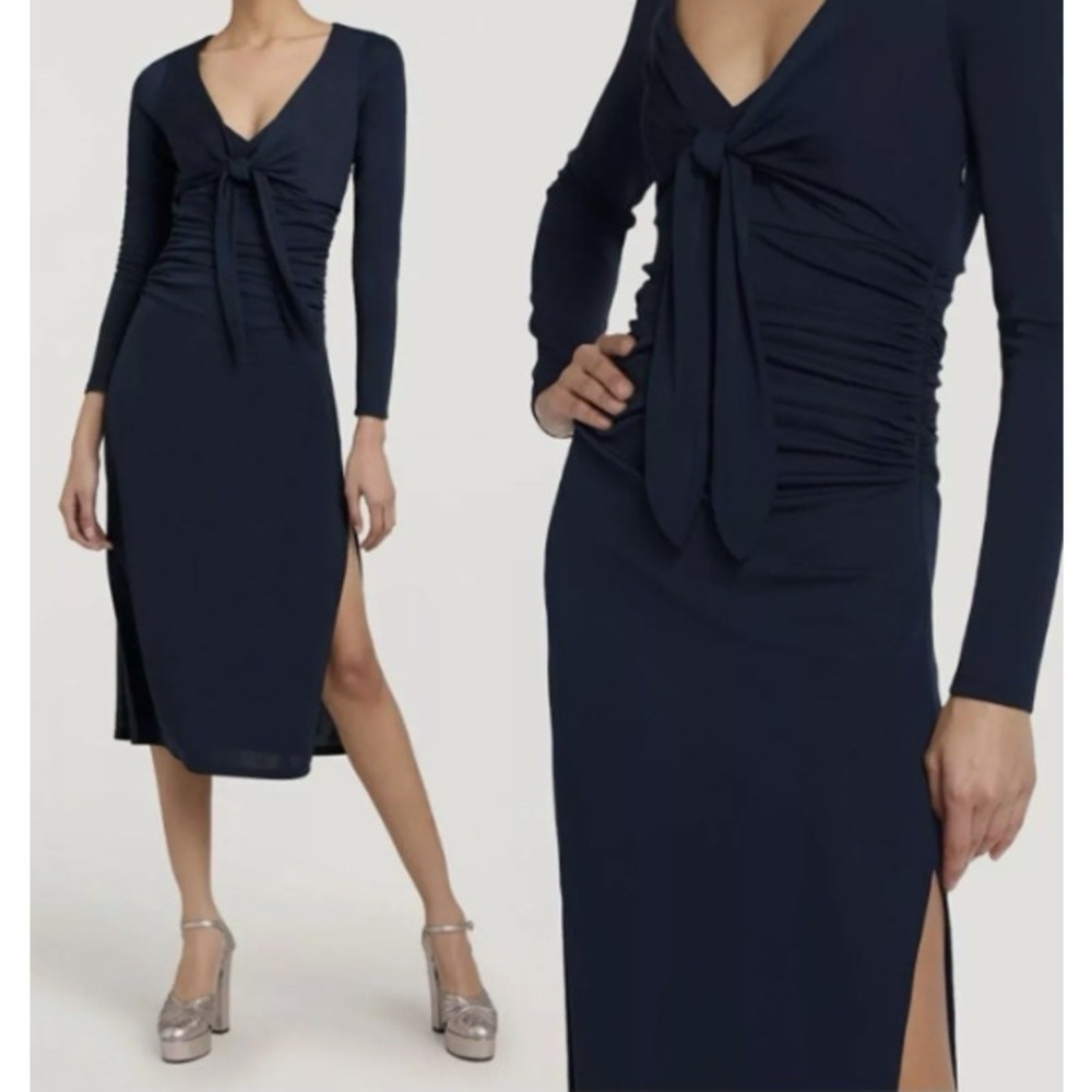 Cinq à Sept Brenna Jersey Tie Midi-Dress Size 2‎ NWOT